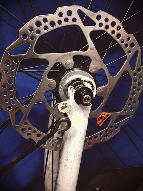 bicycle disk brake conversion kit