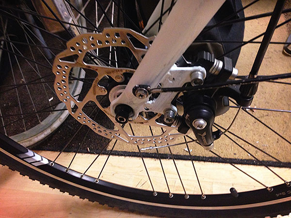 bicycle disc brake conversion